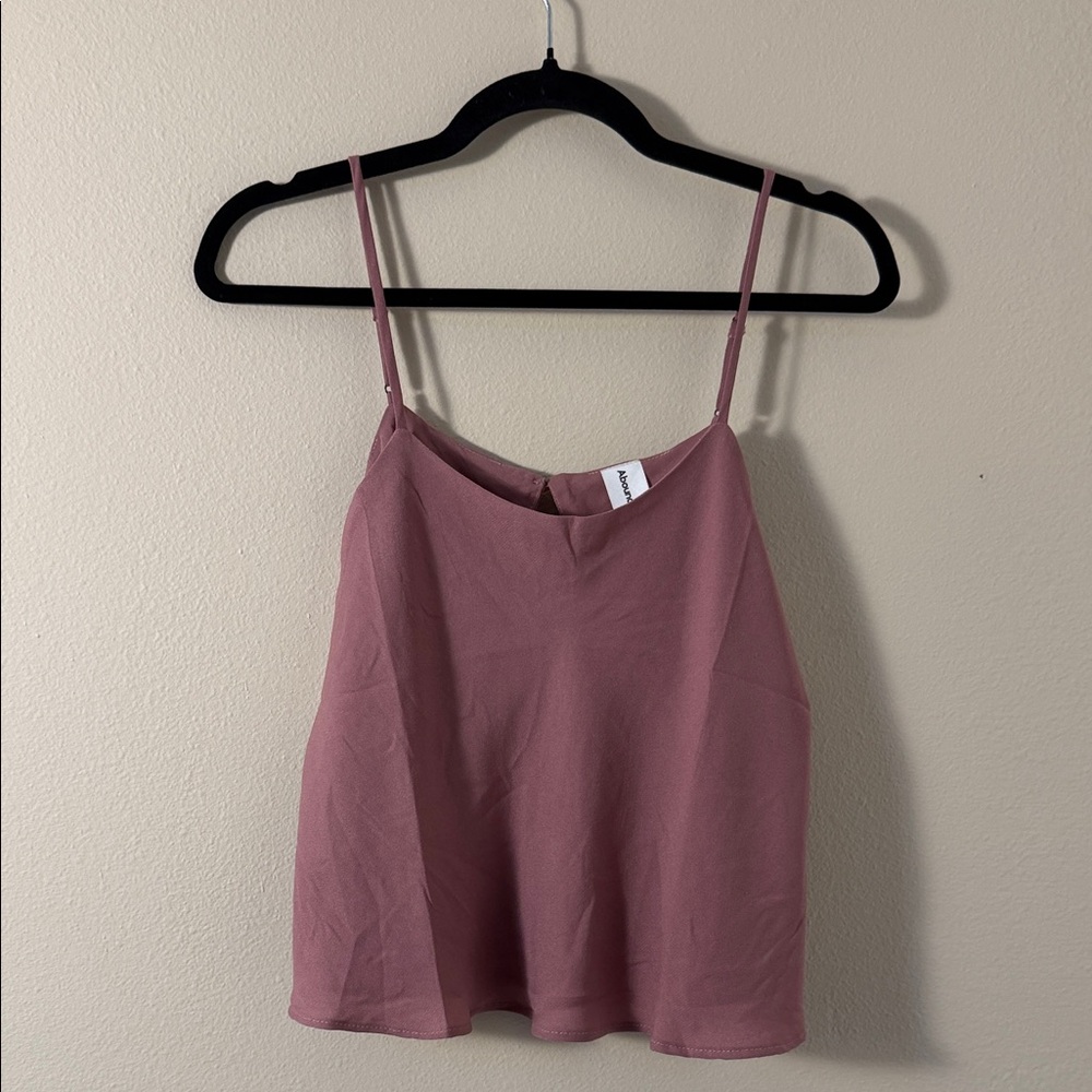 Abound Mauve Spaghetti Strap Cropped Top Size S